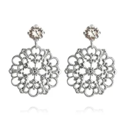 Örhängen Andrea Crystal (Rhodium)>Caroline Svedbom New