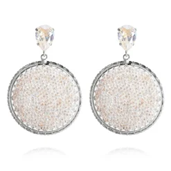 Örhängen Alexandra Crystal Rocks Moonlight (Rhodium)>Caroline Svedbom Online