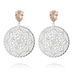 Örhängen Alexandra Silk (Rhodium)>Caroline Svedbom Clearance