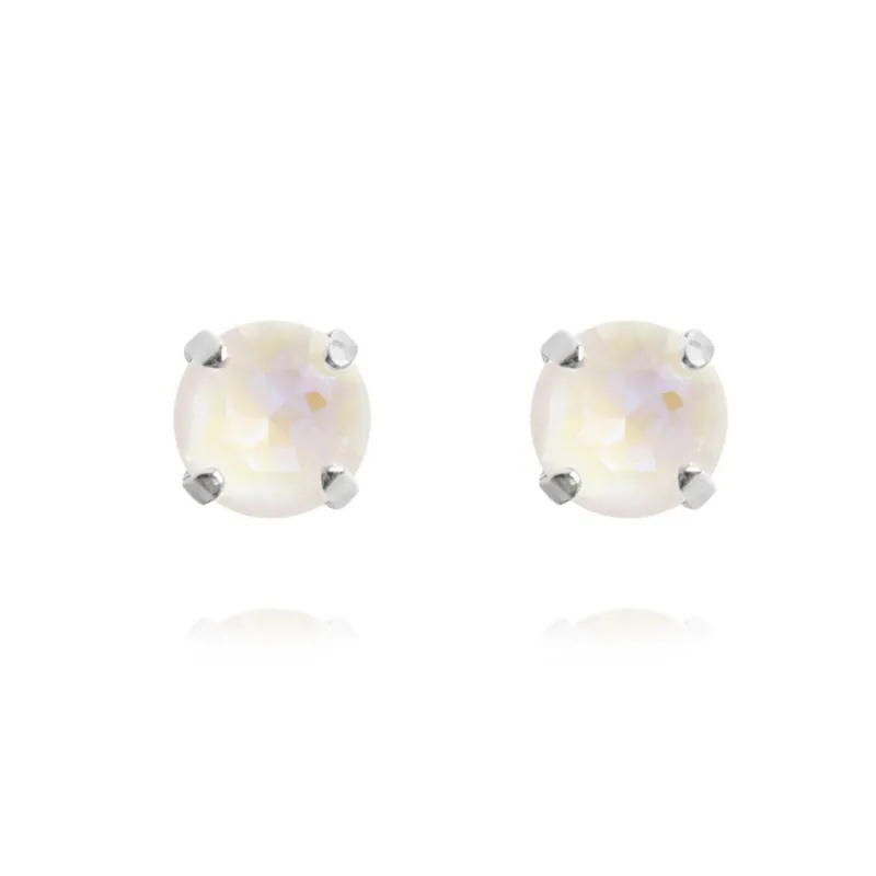 Örhängen Classic Stud Light DeLite (Rhodium)>Caroline Svedbom Sale