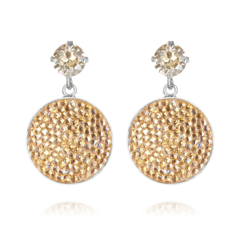 Örhängen Chloe Golden Shadow (Rhodium)>Caroline Svedbom Online