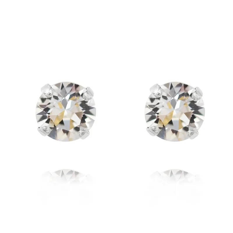 Örhängen Classic Stud Crystal (Rhodium)>Caroline Svedbom Discount