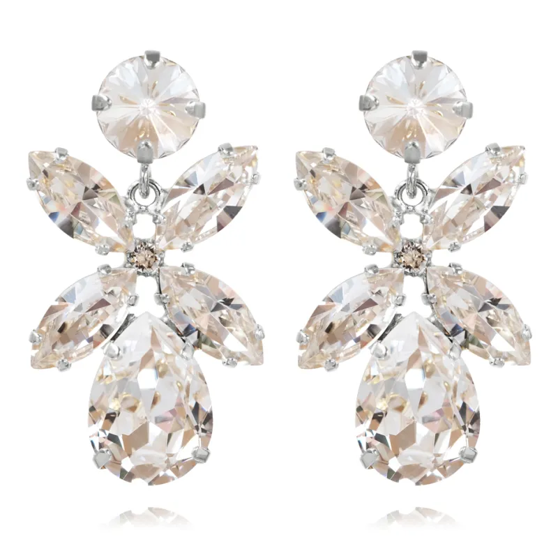Örhängen Dione Crystal (Rhodium)>Caroline Svedbom Hot