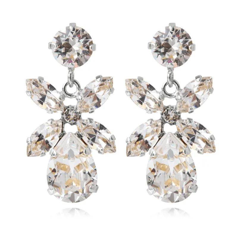 Örhängen Mini Dione Crystal (Rhodium)>Caroline Svedbom Best
