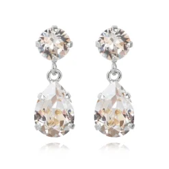 Örhängen Mini Drop Crystal (Rhodium)>Caroline Svedbom Clearance