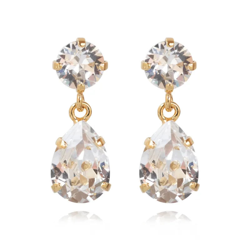 Örhängen Mini Drop Crystal (Guld)>Caroline Svedbom Sale