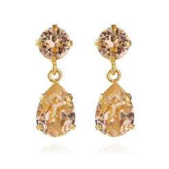 Örhängen Mini Drop Light Peach (Guld)>Caroline Svedbom Online