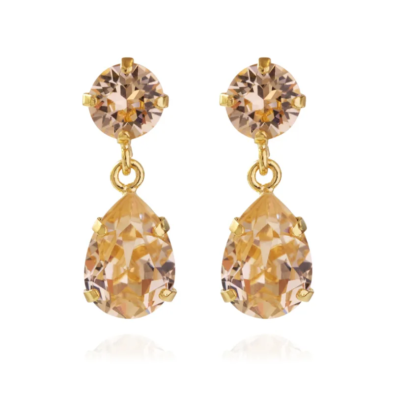 Örhängen Mini Drop Light Peach (Guld)>Caroline Svedbom Online