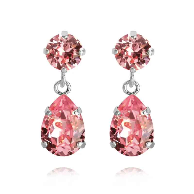 Örhängen Mini Drop Light Rose (Rhodium)>Caroline Svedbom Sale