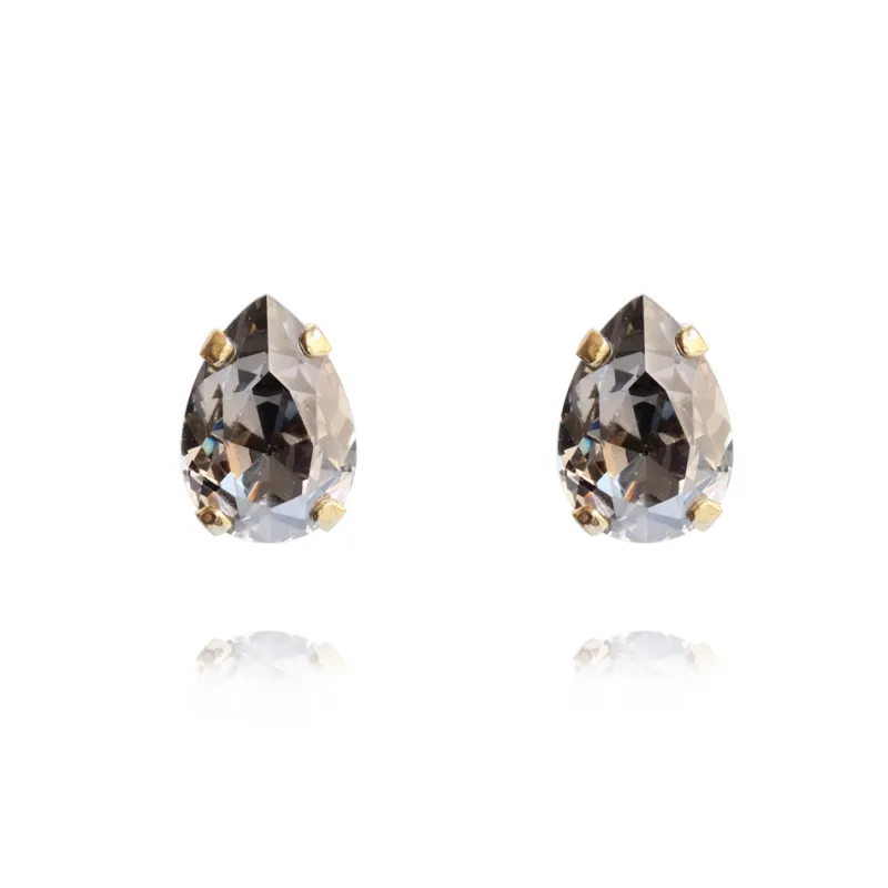 Örhängen Petite Drop Stud Black Diamond (Guld)>Caroline Svedbom Outlet