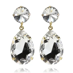 Örhängen Perfect Drop Crystal (Guld)>Caroline Svedbom Online