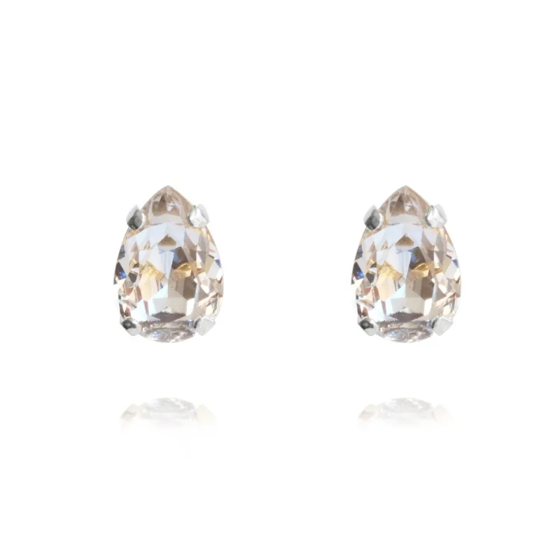 Örhängen Petite Drop Stud Crystal (Rhodium)>Caroline Svedbom