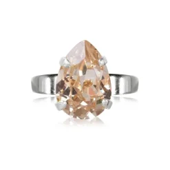 Ring Mini Drop Silk (Rhodium)>Caroline Svedbom
