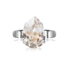 Ring Mini Drop Crystal (Rhodium)>Caroline Svedbom Sale