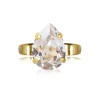 Ring Mini Drop Crystal (Guld)>Caroline Svedbom Clearance