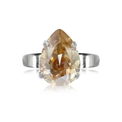Ring Mini Drop Golden Shadow (Rhodium)>Caroline Svedbom Sale