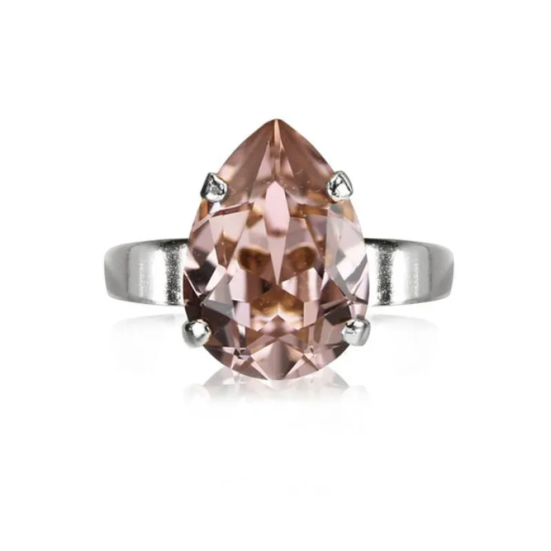 Ring Mini Drop Vintage Rose (Rhodium)>Caroline Svedbom Outlet