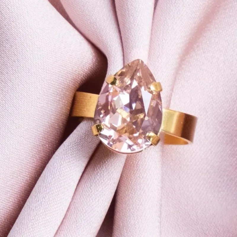 Ring Mini Drop Vintage Rose (Guld)>Caroline Svedbom Discount