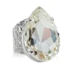 Ring Perfect Drop Crystal (Rhodium)>Caroline Svedbom Sale