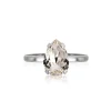 Ring Petite Drop Crystal (Rhodium)>Caroline Svedbom Sale