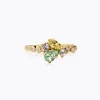Sandra Ring / Chrysolite + Jonquil (Guld)>Caroline Svedbom Online