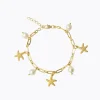 Caroline Svedbom Sea Star Kedja Armband / Pearl (Guld)>Caroline Svedbom Armband Discount