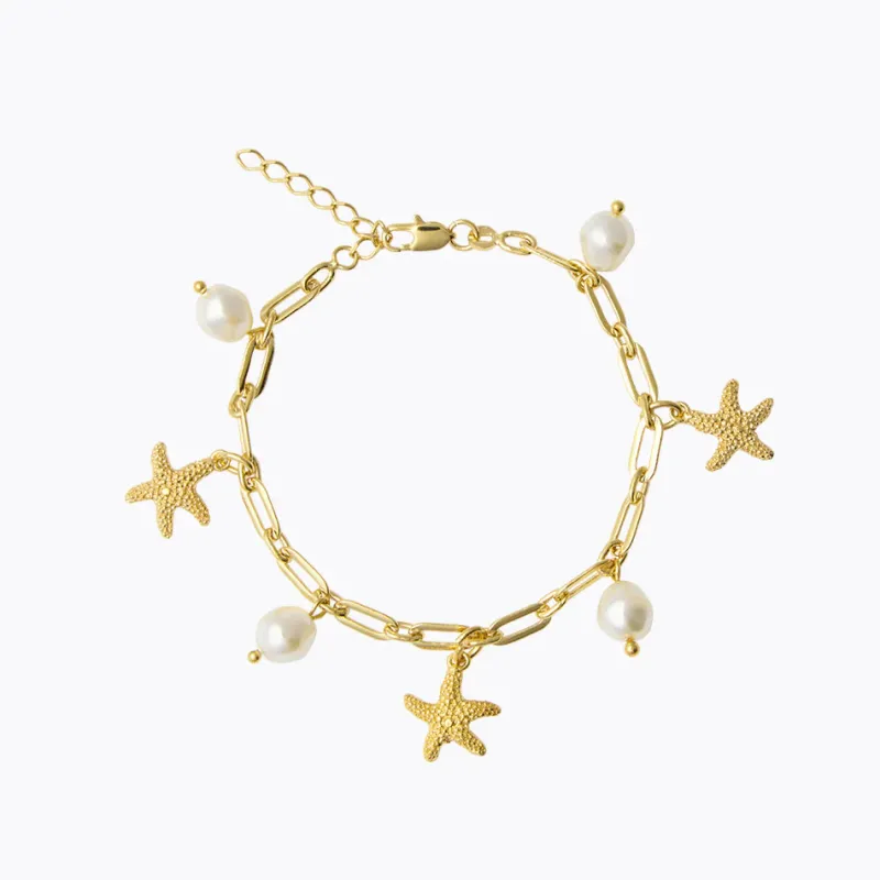 Caroline Svedbom Sea Star Kedja Armband / Pearl (Guld)>Caroline Svedbom Armband Discount