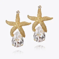 Sea Star Drop Örhängen / Crystal (Rhodium)><noscript><img width=
