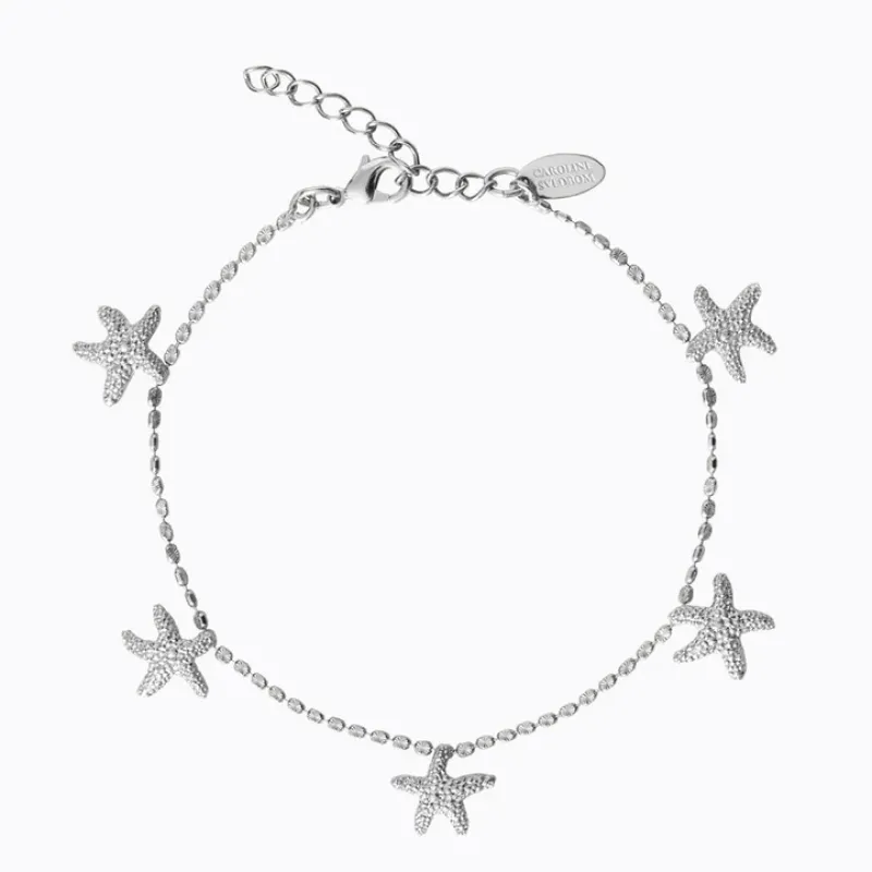 Sea Star Ankel Chain (Rhodium)>Caroline Svedbom New
