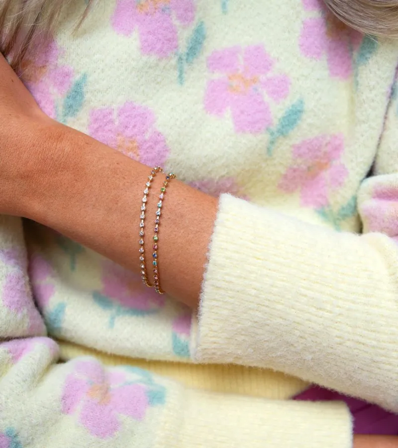 Caroline Svedbom Siri Armband Rhodium / Crystal>Caroline Svedbom Armband Outlet