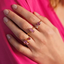 Stardust Ring / Rose Combo (Guld)>Caroline Svedbom Hot