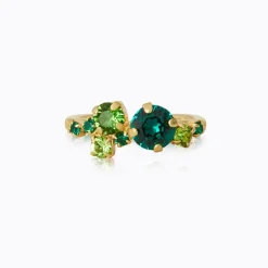 Stardust Ring / Green Combo (Gold)>Caroline Svedbom Clearance