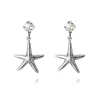 Starfish Örhängen Rhodium Crystal>Caroline Svedbom Hot