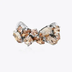 Stella Ring / Silk Combo (Rhodium)>Caroline Svedbom Hot