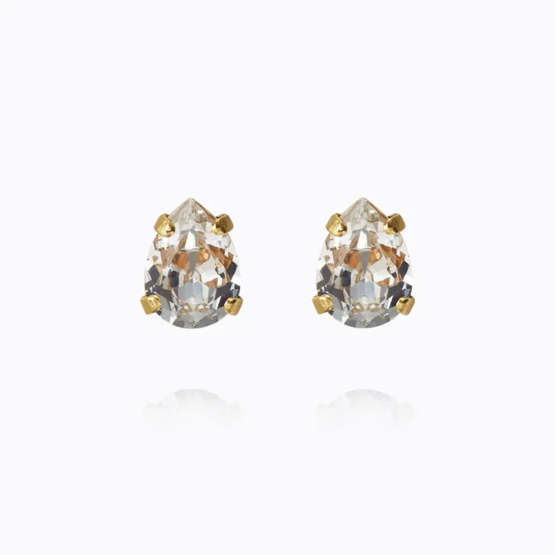 Superpetite Drop Örhängen / Crystal (Guld)>Caroline Svedbom New