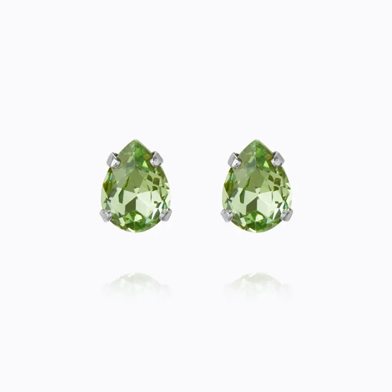 Superpetite Drop Örhängen / Peridot (Rhodium)>Caroline Svedbom Hot
