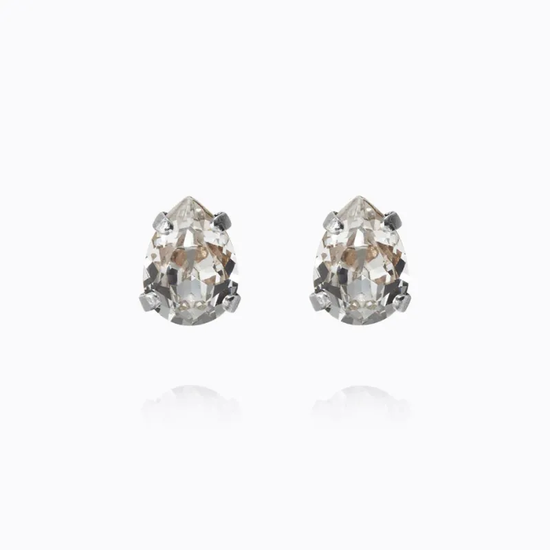 Superpetite Drop Örhängen / Crystal (Rhodium)>Caroline Svedbom Online