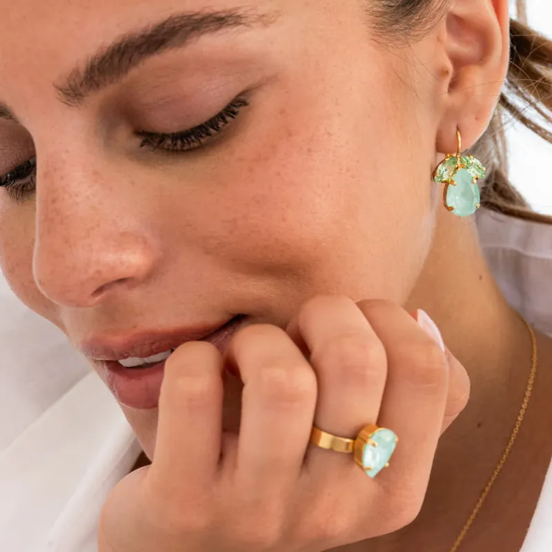 Timo Örhängen / Soft Mint Combo (Guld)>Caroline Svedbom Clearance