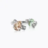 Vivi Ring / Chrysolite + Light Silk (Rhodium)>Caroline Svedbom Sale