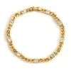 Guldarmband med 18K förgyllning och CZ – 18 cm – CEBG010>Celine Estelle Discount