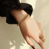 Guldarmband med 18K förgyllning 16cm + 2 cm>Celine Estelle Clearance