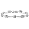 Celine Estelle Silverarmband med Vitguld och CZ 16,5+2 cm>KAMPANJ Best