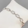 Silverarmband med Vitguld och CZ 14,5-15,5 cm>Celine Estelle New