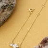 Tunt Guldarmband med 18K förgyllning och CZ 16+4 cm>Celine Estelle Discount