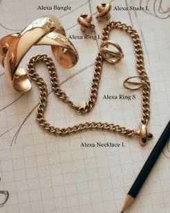 Alexa Halsband L – Guld><noscript><img width=