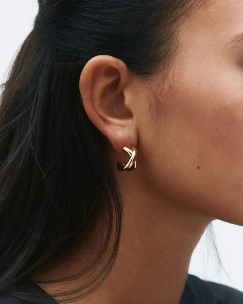 Alexa Hoops L – Guld>Edblad New