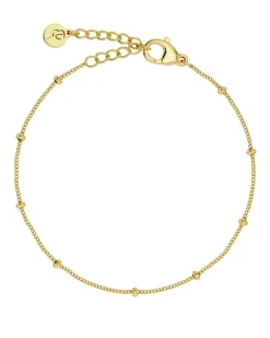 Beaded Kedje Armband Guld>Edblad Best