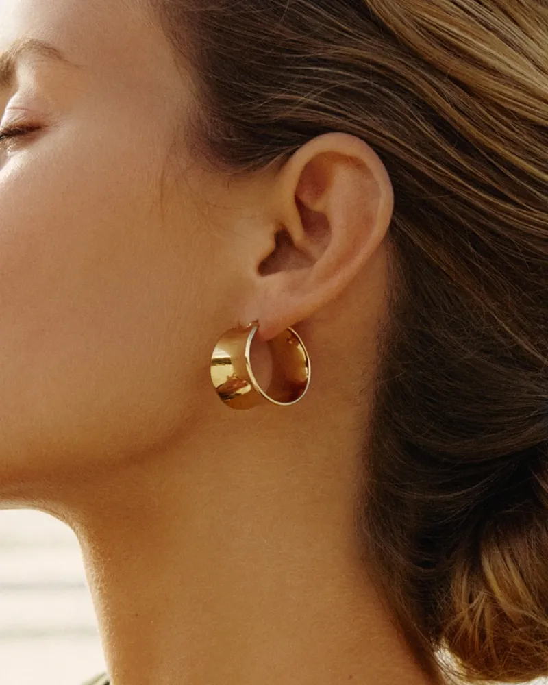 Cane Hoops L – Guld>Edblad Outlet