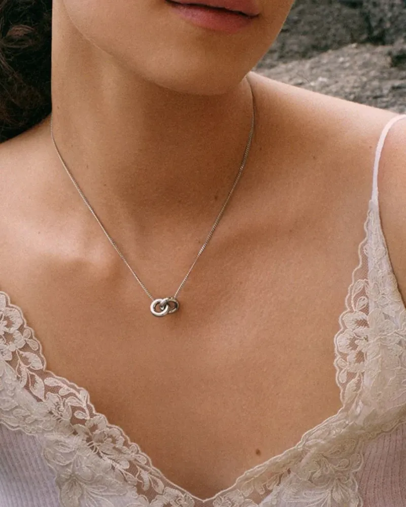 Chunky Eternal Halsband Stål>Edblad Best