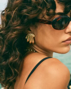 Corazza Studs L Örhängen Guld><noscript><img width=